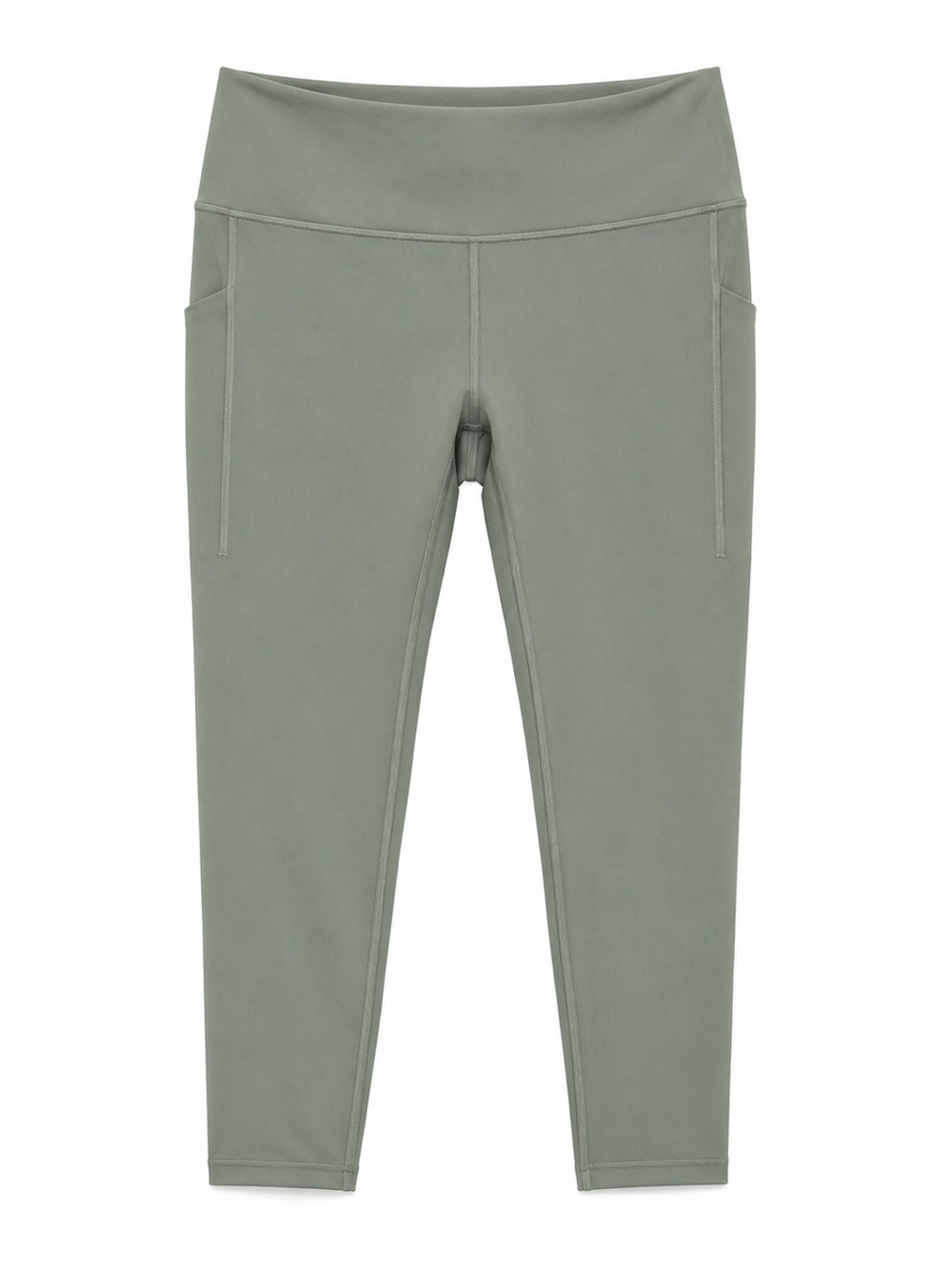 Lululemon High-Waist Leggings – Sage Green w/Pockets Women’s 14 Square Dot NWOT